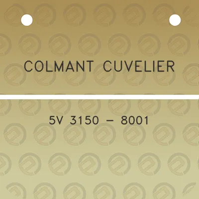 colmant-cuvelier-5v-3150-8001