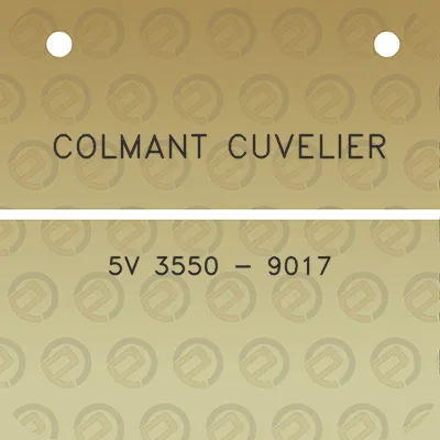 colmant-cuvelier-5v-3550-9017