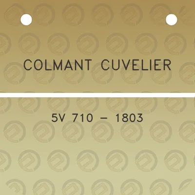 colmant-cuvelier-5v-710-1803