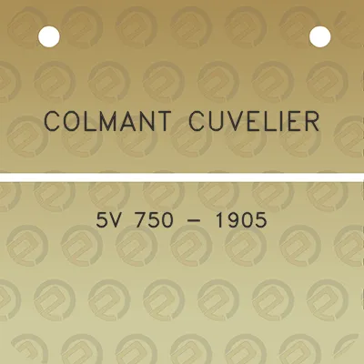 colmant-cuvelier-5v-750-1905