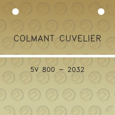 colmant-cuvelier-5v-800-2032