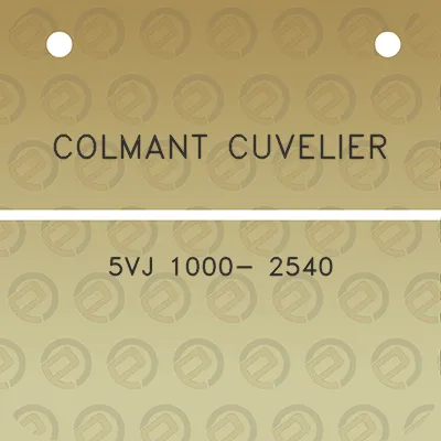 colmant-cuvelier-5vj-1000-2540