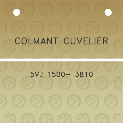 colmant-cuvelier-5vj-1500-3810