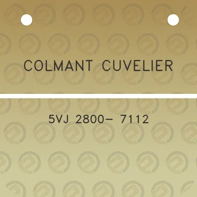 colmant-cuvelier-5vj-2800-7112