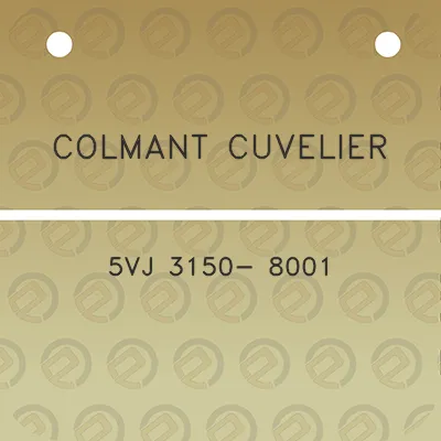 colmant-cuvelier-5vj-3150-8001