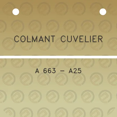 colmant-cuvelier-a-663-a25