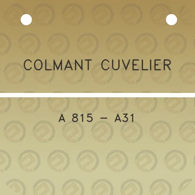 colmant-cuvelier-a-815-a31