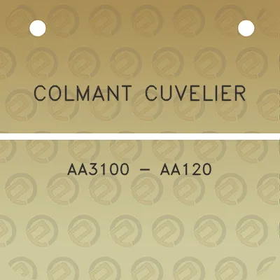 colmant-cuvelier-aa3100-aa120