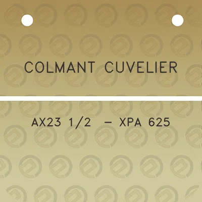 colmant-cuvelier-ax23-12-xpa-625