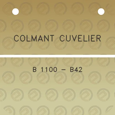 colmant-cuvelier-b-1100-b42