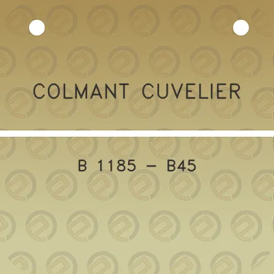 colmant-cuvelier-b-1185-b45