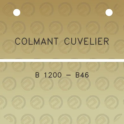 colmant-cuvelier-b-1200-b46