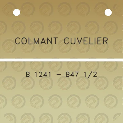 colmant-cuvelier-b-1241-b47-12