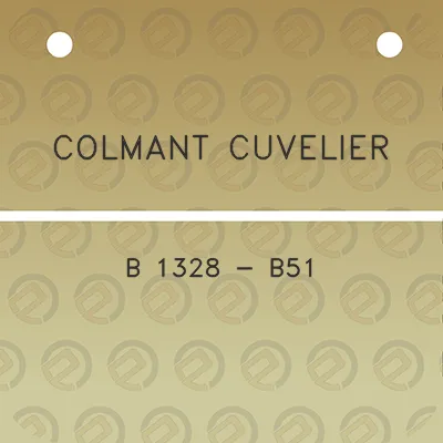 colmant-cuvelier-b-1328-b51