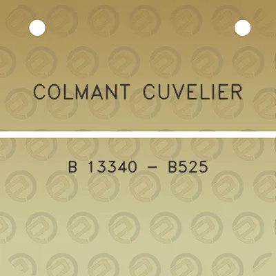 colmant-cuvelier-b-13340-b525