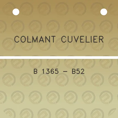 colmant-cuvelier-b-1365-b52