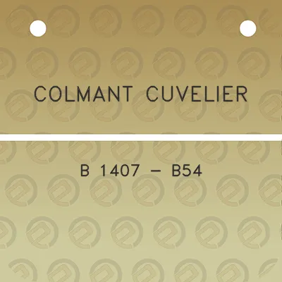 colmant-cuvelier-b-1407-b54