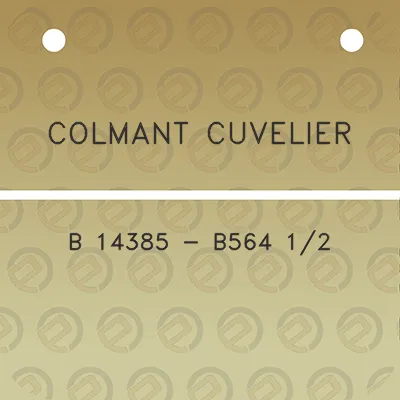 colmant-cuvelier-b-14385-b564-12