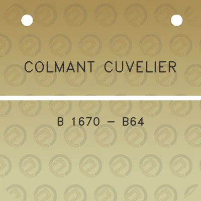 colmant-cuvelier-b-1670-b64