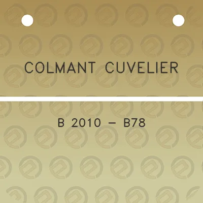 colmant-cuvelier-b-2010-b78