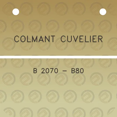 colmant-cuvelier-b-2070-b80