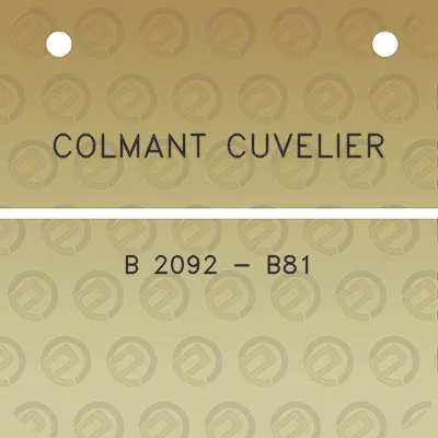 colmant-cuvelier-b-2092-b81