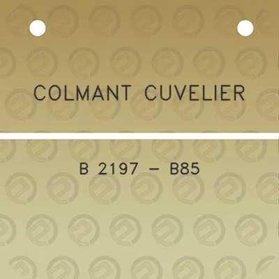 colmant-cuvelier-b-2197-b85