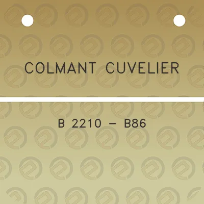 colmant-cuvelier-b-2210-b86