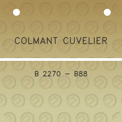 colmant-cuvelier-b-2270-b88