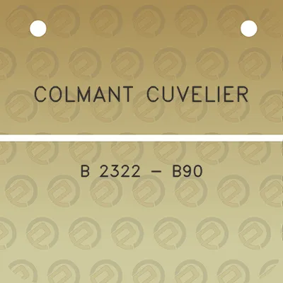 colmant-cuvelier-b-2322-b90