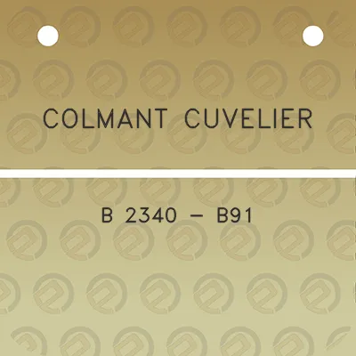 colmant-cuvelier-b-2340-b91