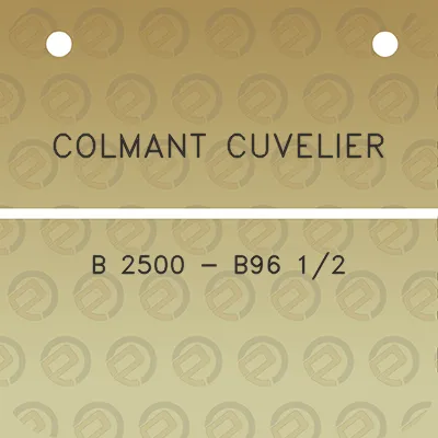 colmant-cuvelier-b-2500-b96-12