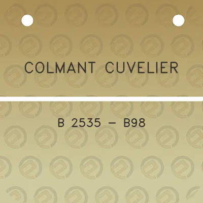 colmant-cuvelier-b-2535-b98