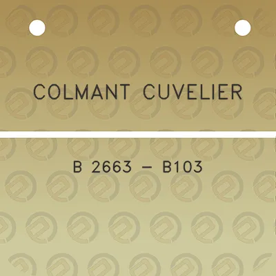 colmant-cuvelier-b-2663-b103