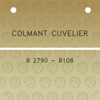 colmant-cuvelier-b-2790-b108