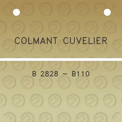 colmant-cuvelier-b-2828-b110