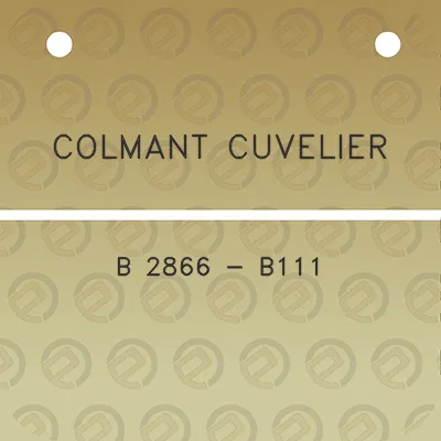 colmant-cuvelier-b-2866-b111