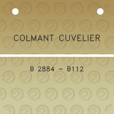 colmant-cuvelier-b-2884-b112