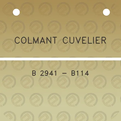 colmant-cuvelier-b-2941-b114