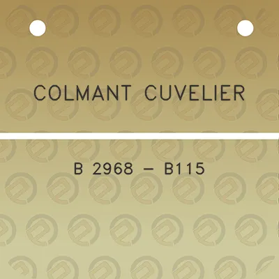 colmant-cuvelier-b-2968-b115