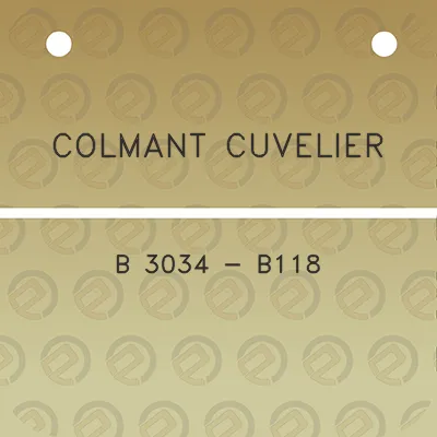 colmant-cuvelier-b-3034-b118