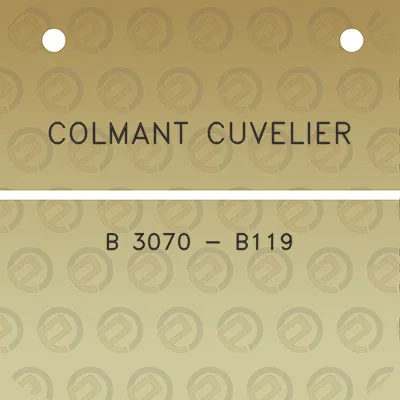 colmant-cuvelier-b-3070-b119