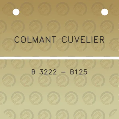 colmant-cuvelier-b-3222-b125