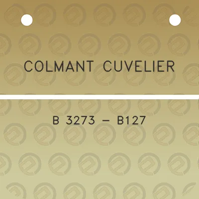 colmant-cuvelier-b-3273-b127