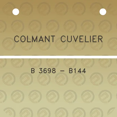 colmant-cuvelier-b-3698-b144