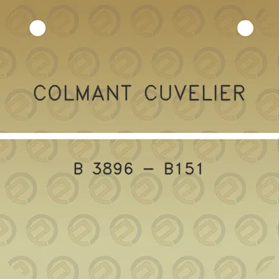 colmant-cuvelier-b-3896-b151