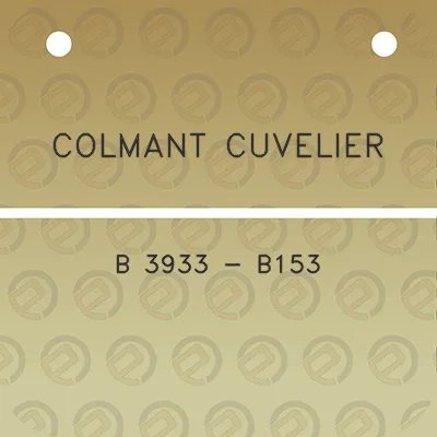 colmant-cuvelier-b-3933-b153