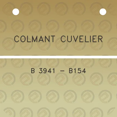 colmant-cuvelier-b-3941-b154