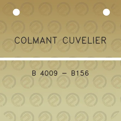 colmant-cuvelier-b-4009-b156