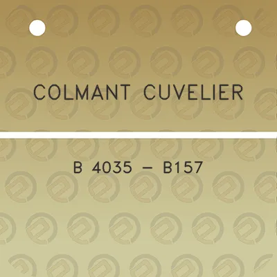 colmant-cuvelier-b-4035-b157